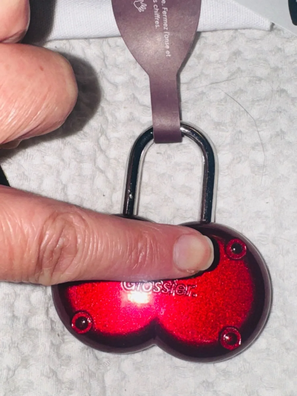 Glossier Red Combination collector padlock. Sold out! - Picture 9 of 15